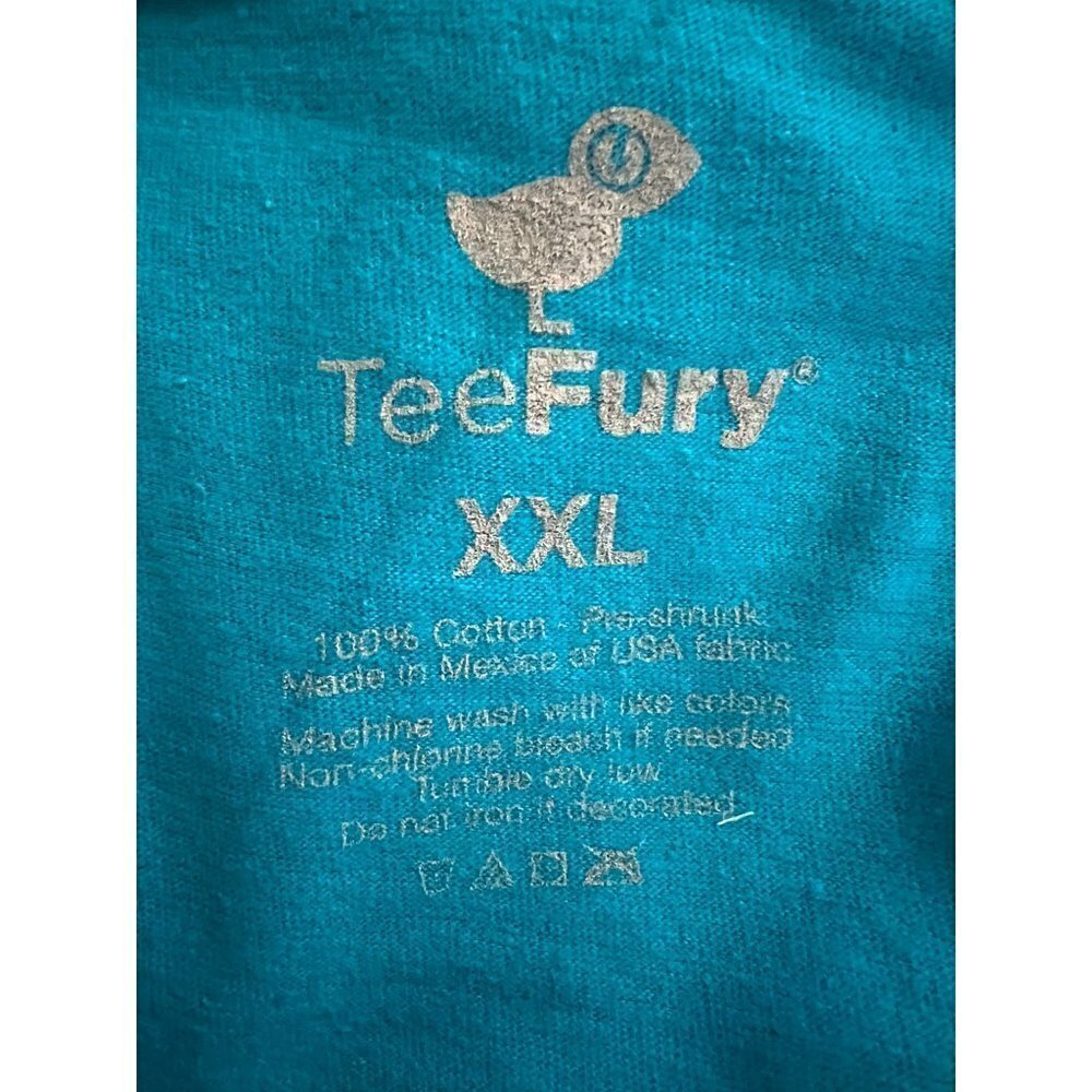 TeeFury Transformers Blue Graphic T-Shirt 2XL Novelty Cotton Stretch Movie New - Picture 3 of 3